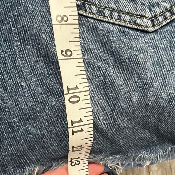 Free People We The Free Harvey
Distressed Blue Denim Jean Mini Skirt 26 - Picture 14 of 14